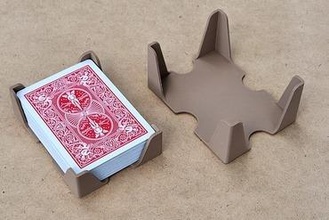 playing card deck holder Toys cards 3d print model - Mito3D