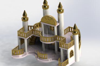 playmobil como de bricolaje madera del castillo los juguetes juguete la princesa niña kid 3d print model - Mito3D
