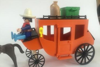 playmobil diligence les jouets stagecoach 3d print model - Mito3D