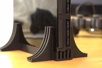 PlayStation 2 slim stand gadget openscad oyun playstation 3d print model - Mito3D
