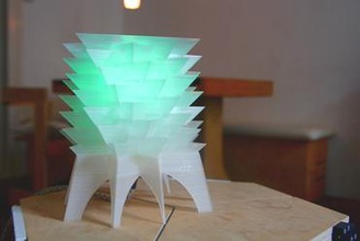 pontudo abajur sua casa lâmpada sombra matemática a arte 3d print model - Mito3D