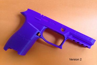 polymer pistol frame other gun handgun weapon lower receiver 3d print model - Mito3D