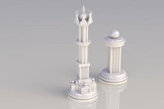 pomposo piezas de ajedrez Impresora 3d mejoras 3d print model - Mito3D