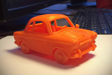 pony-Spielzeug-Auto - Spielzeug auto Auto alt classic cartoony Fahrzeug Modell 3D print model - Mito3D