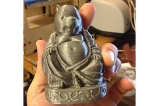 poohdda winnie pooh buddha art tao 3d print model - Mito3D