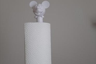 suporte rolo cozinha lista papel toalha 3d print model - Mito3D