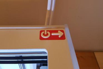 indicador del botón de encendido Impresora 3d piezas mejoras ultimaker3 ultimaker2 3d print model - Mito3D