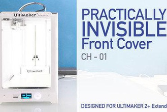 prácticamente invisible portada um2+ extendido Impresora 3d de piezas mejoras ultimaker 2 actualizaciones cubierta frontal 3d print model - Mito3D