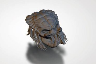 prédateur de la tête d'autres alien vs predator medelis 3d medelis3d art thropy hunt film jouet sculpture maison youtube 3d print model - Mito3D