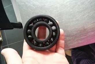 la stampa-in-place con cuscinetto a sfera Stampante 3d di parti miglioramenti daniel noree barspin demo vetrina palla assemblato 3d print model - Mito3D
