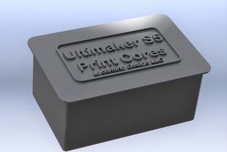 print core case ultimaker s5 3d printer parts enhancements storage box 3d print model - Mito3D