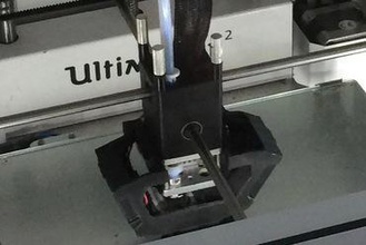 print head bottom part modified 3d printer parts enhancements ultimaker2 printhead cable management 3d print model - Mito3D