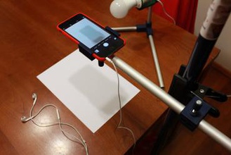 print scanner gadget phone iphone pole mount 3d print model - Mito3D