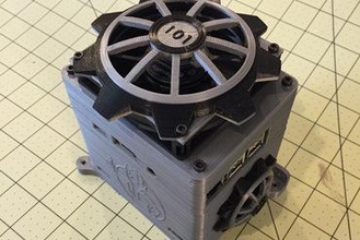 printrboard raspberry pi Gehäuse-w-fan 3d-Drucker-Teile-Verbesserungen printrbot Gehäuse modular fallout vault-tec 3d print model - Mito3D