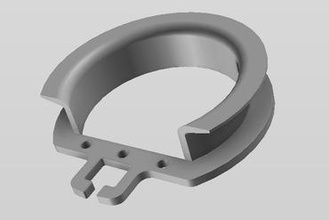 printrbot filament guide holder 3d printer parts enhancements simple metal loose 3d print model - Mito3D