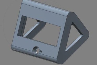 printrbot lcd de la vivienda perilla metal simple Impresora 3d piezas mejoras pantalla 3d print model - Mito3D