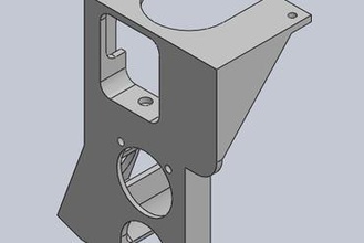 printrbot jugar ventilador integrado marco de montaje Impresora 3d piezas mejoras 3d print model - Mito3D