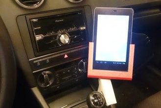 progetto inferno auto supporto per nexus 7 2012 - audi a3 sportback 8p maker fai da te la navigazione titolare il 3d print model - Mito3D