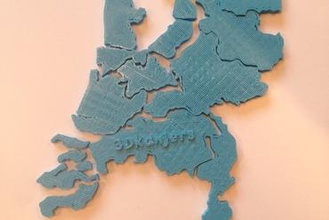 Provinz puzzle Niederlande 3d Bildung 3dkanjers 3d print model - Mito3D