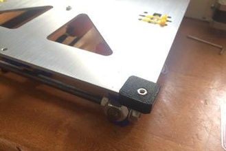 prusa i3 bed nut traps 3d printer parts enhancements leveling 3d print model - Mito3D