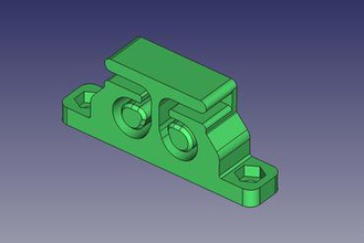 prusa i3 y belt holder v2 3d printer parts enhancements 3d print model - Mito3D