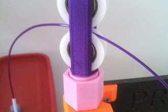 prusa mk3 uni-feed filament roller 3d printer parts enhancements i3 guide 3d print model - Mito3D