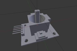 joystick ps2 módulo de arduino fabricante bricolaje el ratón marcador posición 3d print model - Mito3D