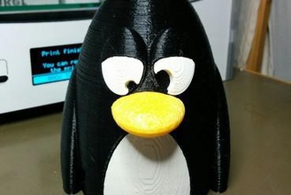 psico vítima de humor penguin miniaturas faca pinguim 3d print model - Mito3D