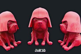 pug-dog 3d printer parts enhancements printed 3d print model - Mito3D