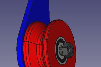 pulley m6 m8 608zz your home rope freecad 3d print model - Mito3D