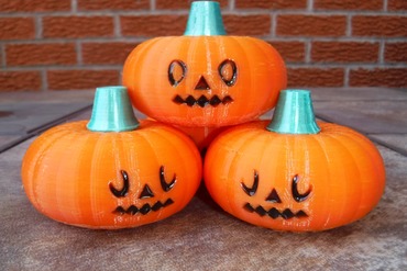 pumpkin condiment set For your home halloween decoration small container 3D print model - Mito3D