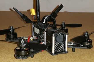 qav180 x8r antenna mount rear maker diy frsky 3d print model - Mito3D