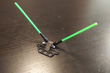 qav250 de volta montado dobrável antena titular criador diy d4r-ii d4r 3D print model - Mito3D