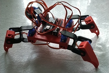 quadruped robot education arduino esp8266 feather educational 3D print model - Mito3D