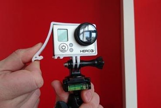 quick release gopro hero frame gadget mount camera quickrelease 3d print model - Mito3D