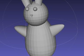 Kaninchen - Spielzeug 3d print model - Mito3D
