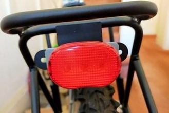 prateleira luminária suporte casa bicicleta luz 3d print model - Mito3D