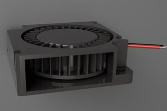 ventilador radial 30x10mm Impresora 3d de piezas mejoras la parte refrigeración el soplador ultimaker conducto del fanshroud 3d print model - Mito3D