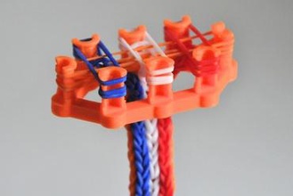 rainbow loom monstertail gadget la pulsera telar banda de goma 3d print model - Mito3D