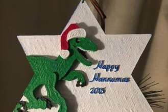 raptor holiday ornament other makingmerry velociraptor holidays 3d print model - Mito3D