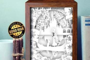 rapunzel lamp lightbox For your home lampara 3d print model - Mito3D
