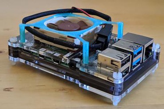 raspberry pi 4 40x10mm fan titolare maker fai da te di 3d print model - Mito3D