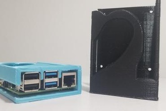 raspberry pi 4 4b case no supports - single print mountable version included gadget camera functional hobby needed 3d print model - Mito3D