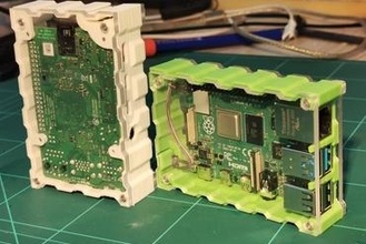 raspberry pi 4 case maker diy power button 3d print model - Mito3D