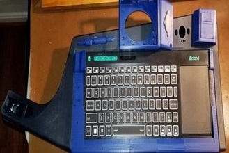 Himbeere pi Cyberdeck Keytar Fall Mantel mod Tablett Schnittstelle Hersteller DIY Cyberpunk 3 3d print model - Mito3D