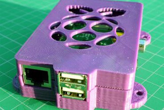 framboise super-pi le cas du montage d'oreilles 30doc jour 20 gadget raspberry pi boîtier 3d print model - Mito3D