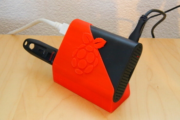 raspidock gadget raspberry pi stand 3D print model - Mito3D