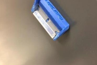 razor blade holder magnets - safe 3d printer parts enhancements 3d print model - Mito3D