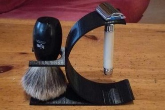 maquinilla de afeitar n soporte cepillo gadget titular cuarto baño diseño fácil 3d print model - Mito3D