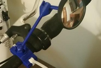 retrovisor espelho de moto outros peças bicicleta espelhos mtu michigan tech 3d print model - Mito3D